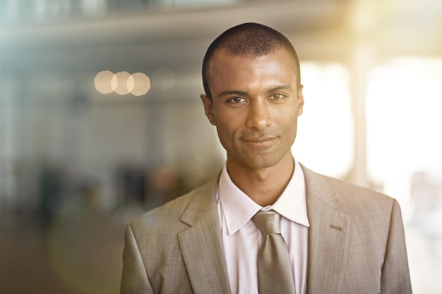 Professional headshot, business executive, formal attire, confidence